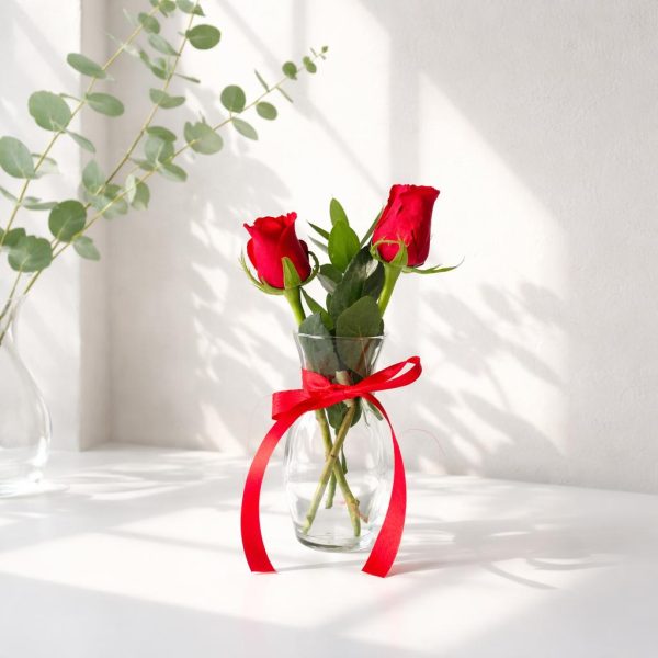 Arreglo de Dos Rosas Rojas