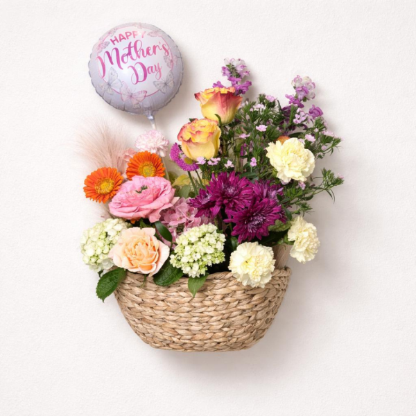 Canasta Jardín con Peonías