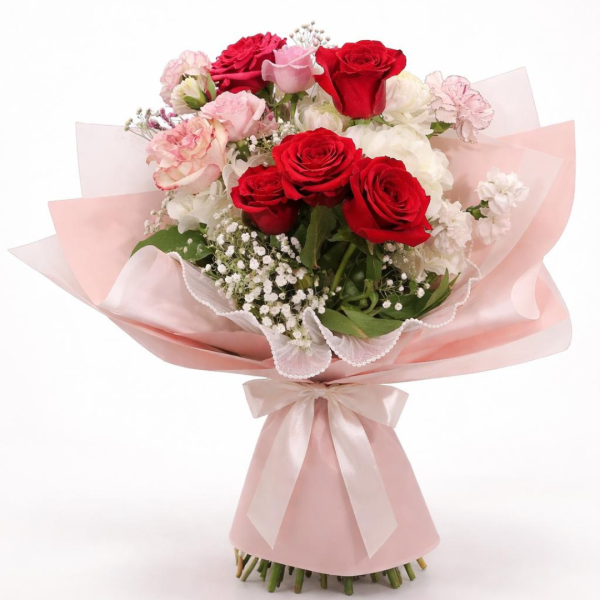 Ramo Elegancia Rosada con Peonias